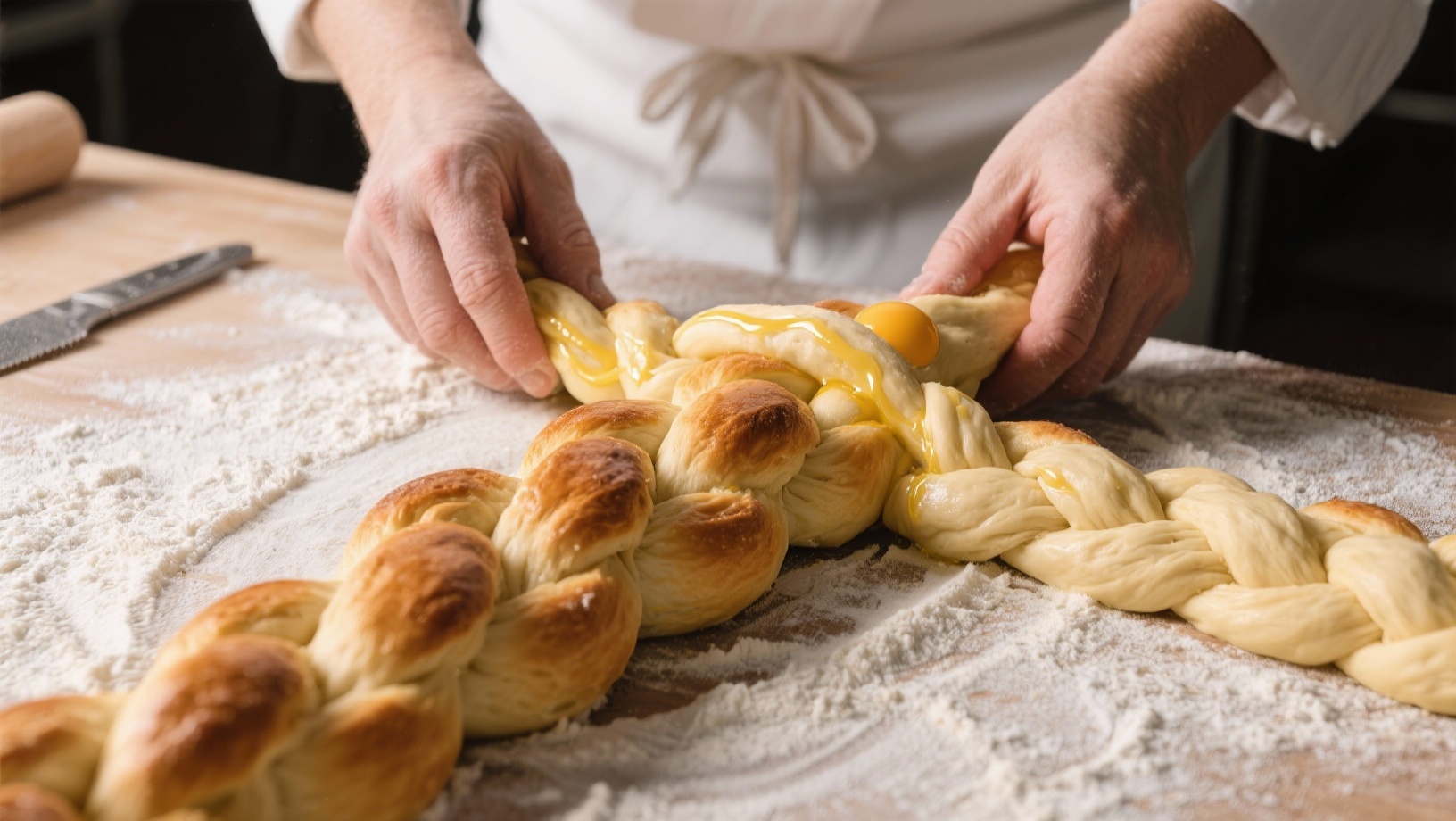 Technique de tressage de la brioche